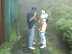 Indian Couple Fuck In The Rain